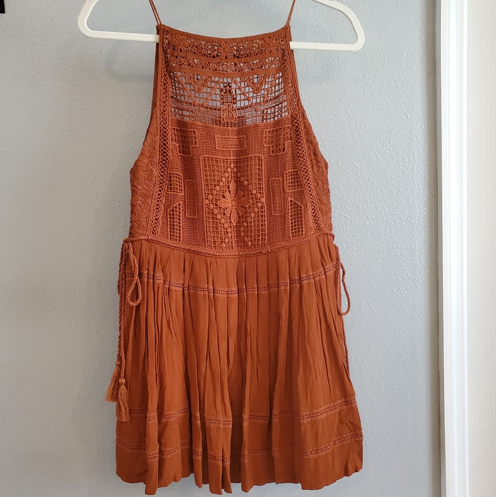 Free People Emily crochet mini dress, XS - Picture 2 of 6